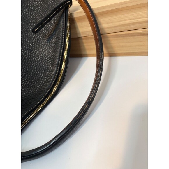 Dooney & Bourke Portofino Pebble Leather Black Hobo Large Shoulder Bag Sac. - Picture 6 of 11